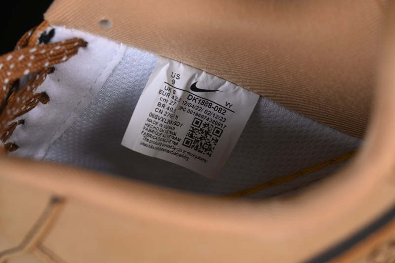 Nike Air Force 1 '07 Low LV Collaboration Wheat Print Casual Sneakers - DK0188-082