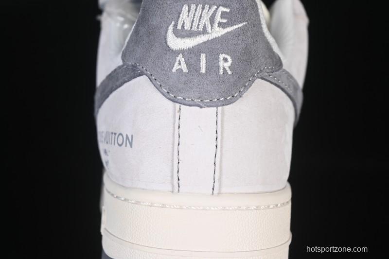 Nike Air Force 1'07 Low LV Collaboration Dual-Tone Gray Graffiti Casual Sneakers - CX5050-Y07