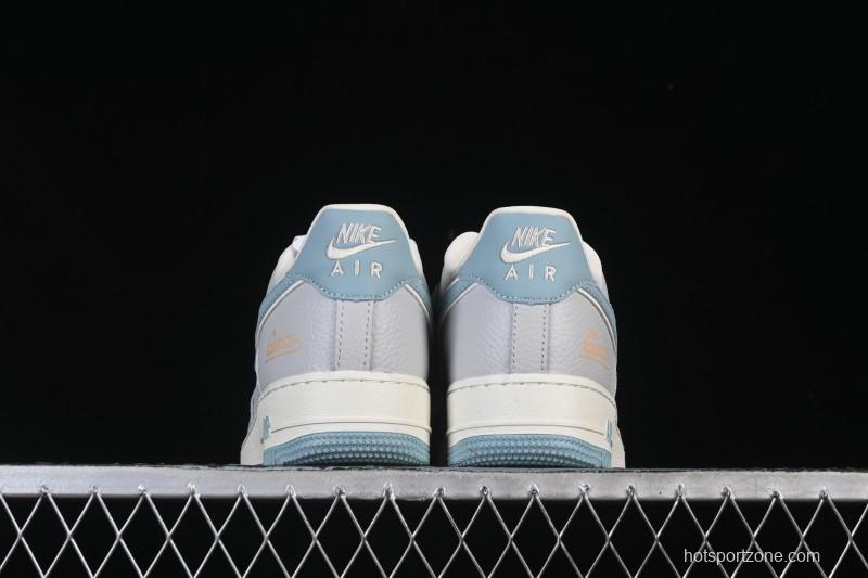 Nike Air Force 1'07 Low Gucci Collaboration Gray Blue Casual Sneakers - YF9511-800