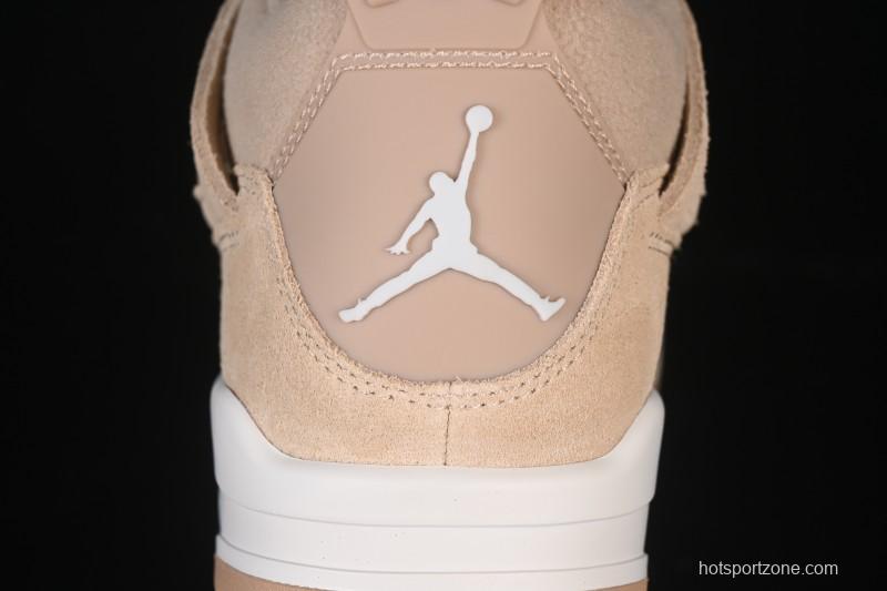 Nike Air Jordan 4 Retro Cozy Girl Warm Yellow Sneakers - HV0823-200