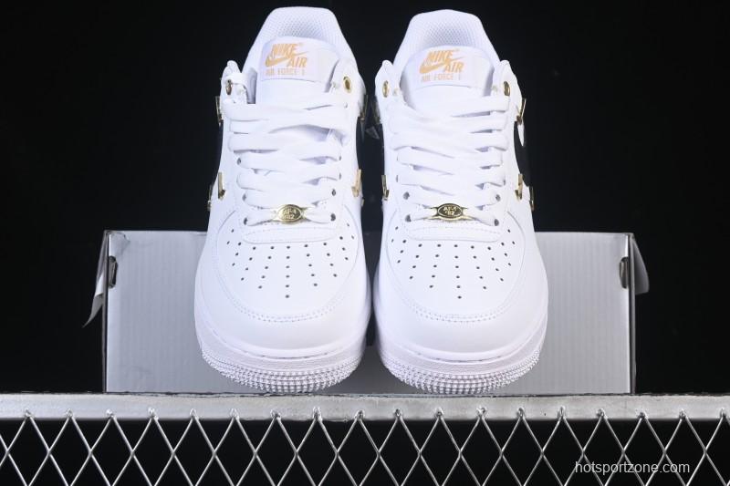 Nike Air Force 1'07 Low Four Hook Black White Casual Sneakers - ZH0316-113