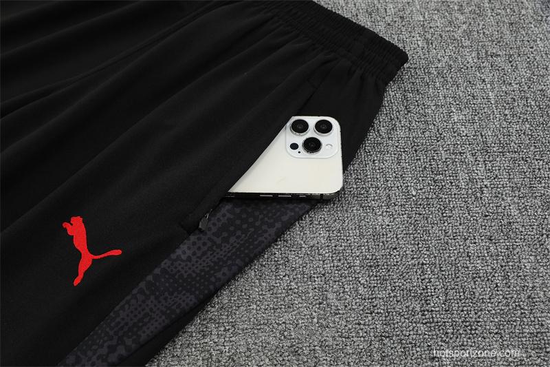 25/26 AC Milan Red Camouflage Half Zipper Jacket+Long Pants