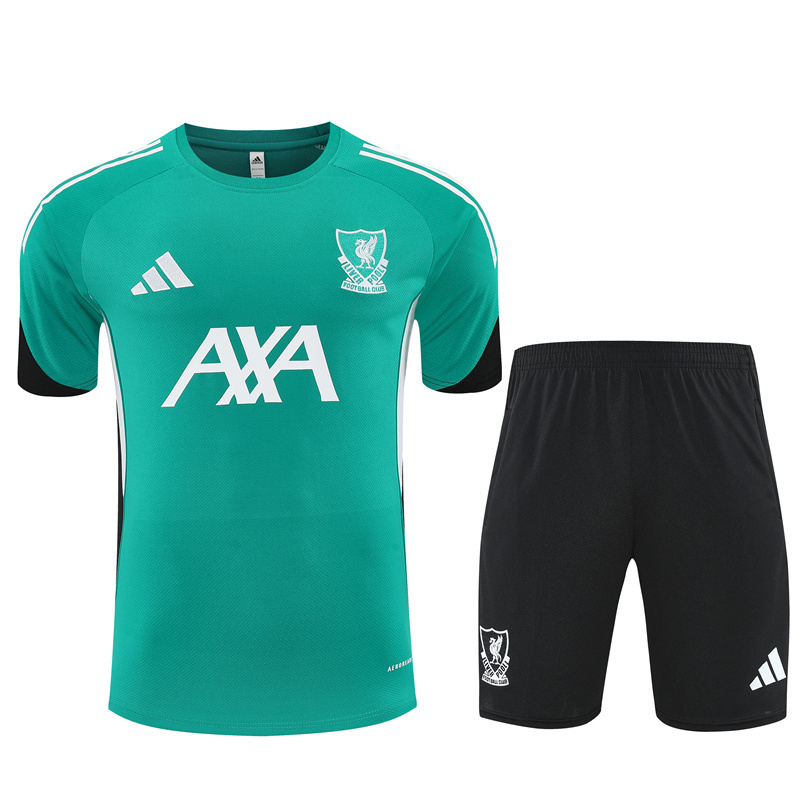25/26 Liverpool Green Short Sleeve with XS Short Sleeve Jersey+Shorts