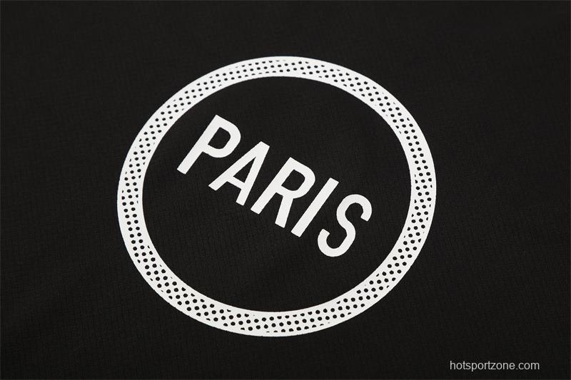 25/26 PSG Black T90 with XS Short Sleeve+Soccer Shorts