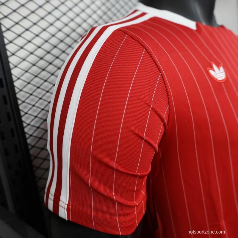 Player Version 25/26 Manchester United Red Adidas Original Casual Jersey