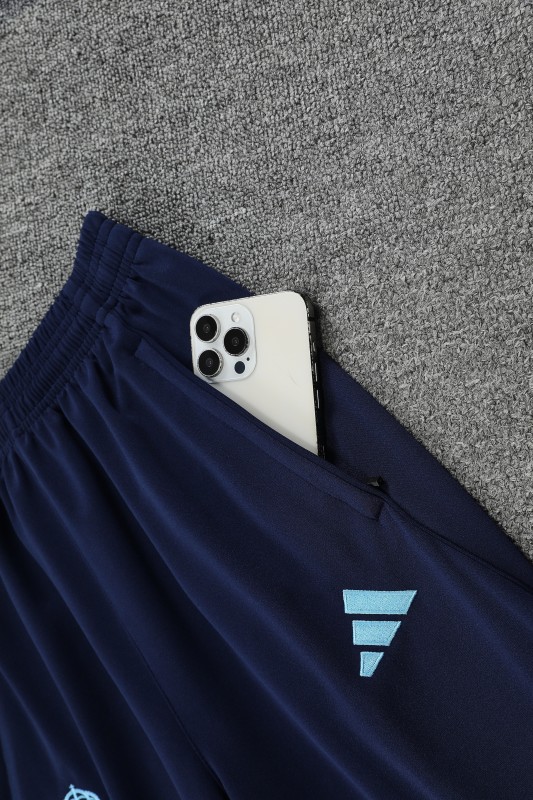 25/26 Real Madrid Blue Hoodie +Long Pants