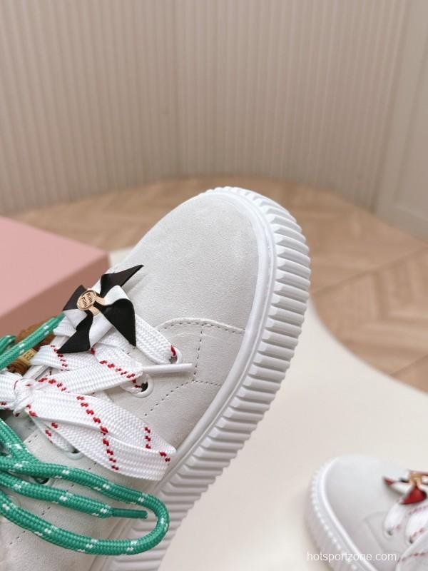 MIUMIU 3D Embroidered Platform Casual Shoes - LY00320/LY00340