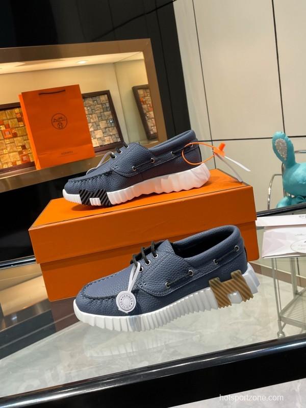 Hermès Classic Casual Sports Shoes with Exaggerated H Logo and Vibrant Colors - LY00300