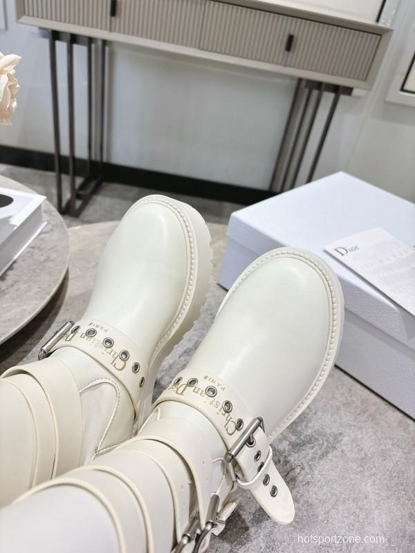Dior 2025/SS Punk Style Strap Ankle Boots - KFY00470