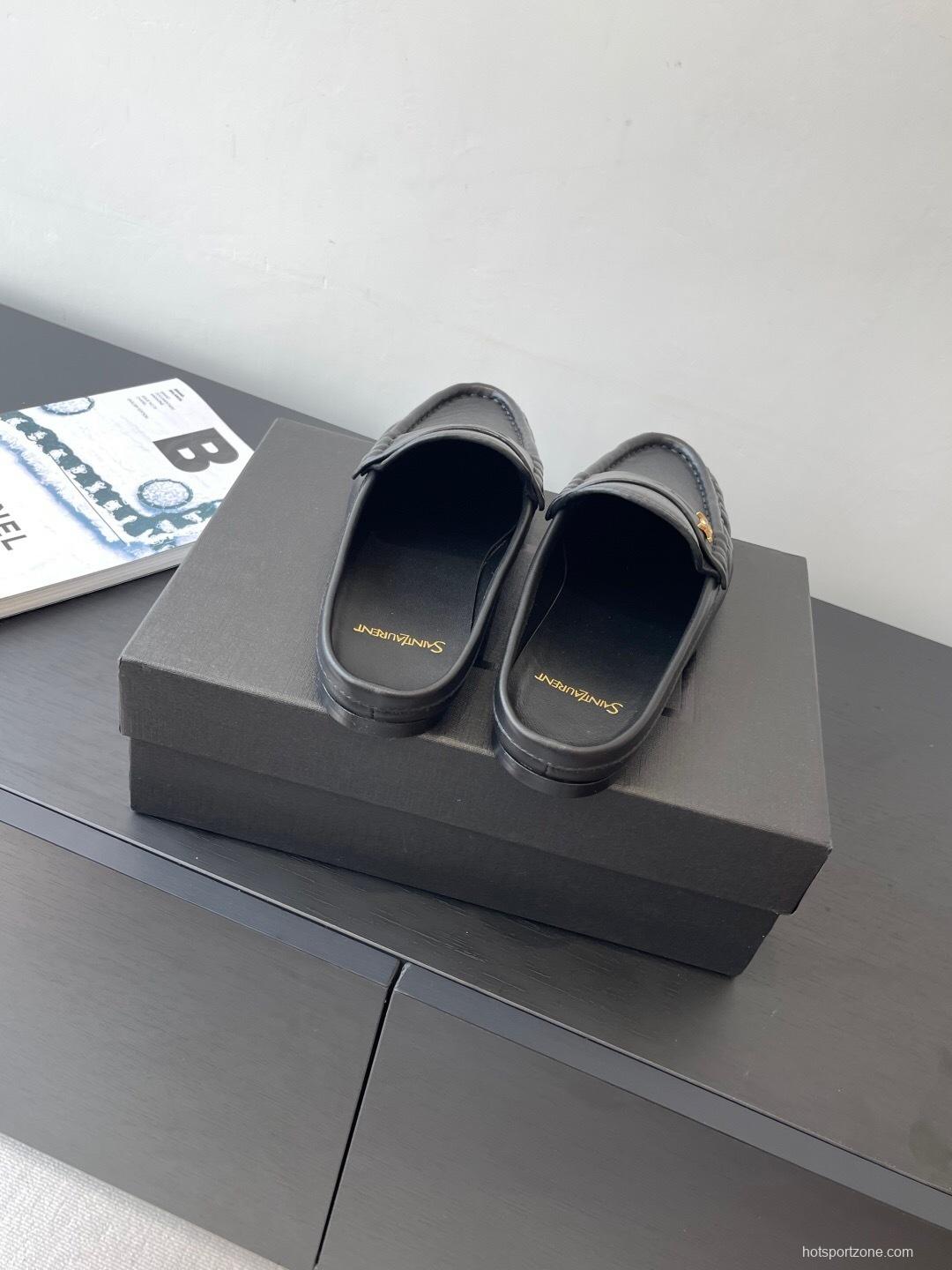 Saint Laurent Classic Loafer Mule Flats - KFY00320