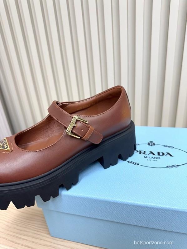 Prada 2025 SS Platform Mary Jane Shoes - LY00300