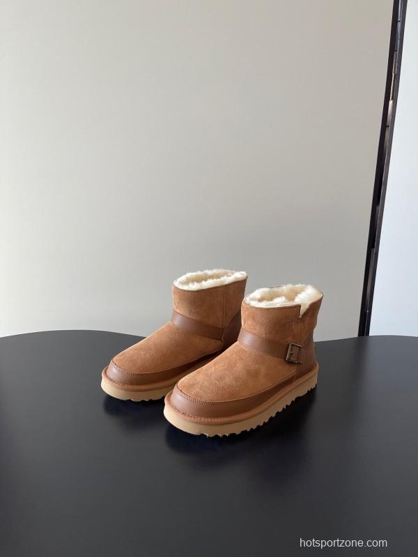 UGG 4512 Flat Buckle Ultra Wool Anti-Slip Snow Boots - AS00290