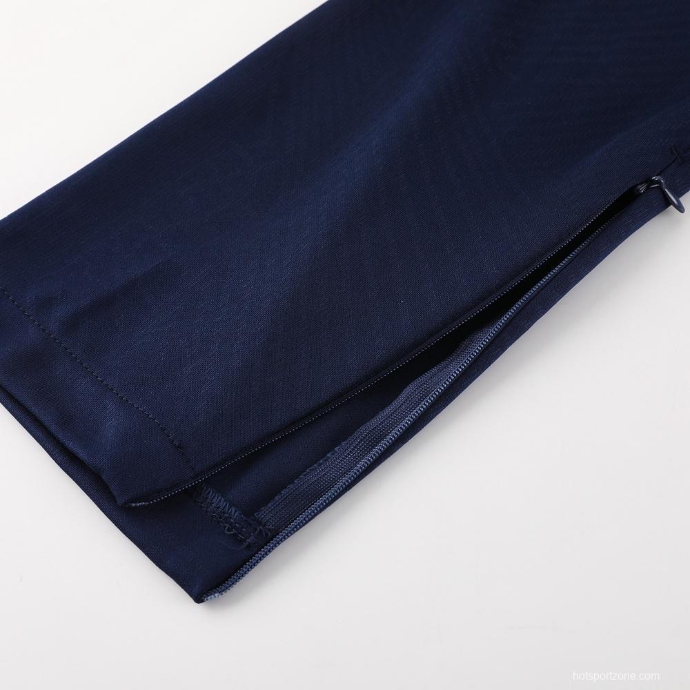 23/24 PSG Royal Blue S-2XL Half Zipper Jacket+Long Pants