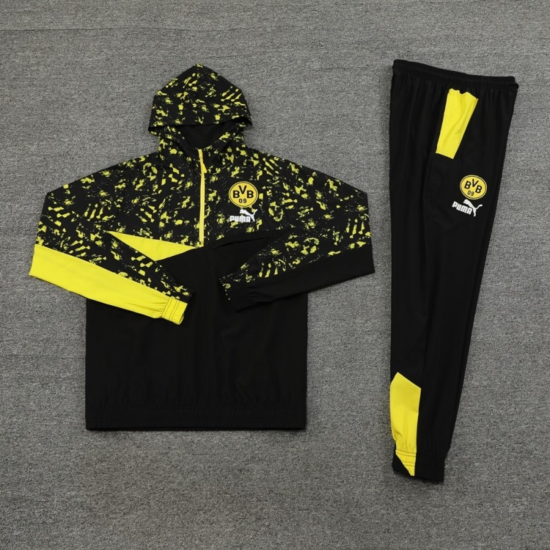 Borussia Dortmund Half Zipper Jacket+Long Pants S-2XL