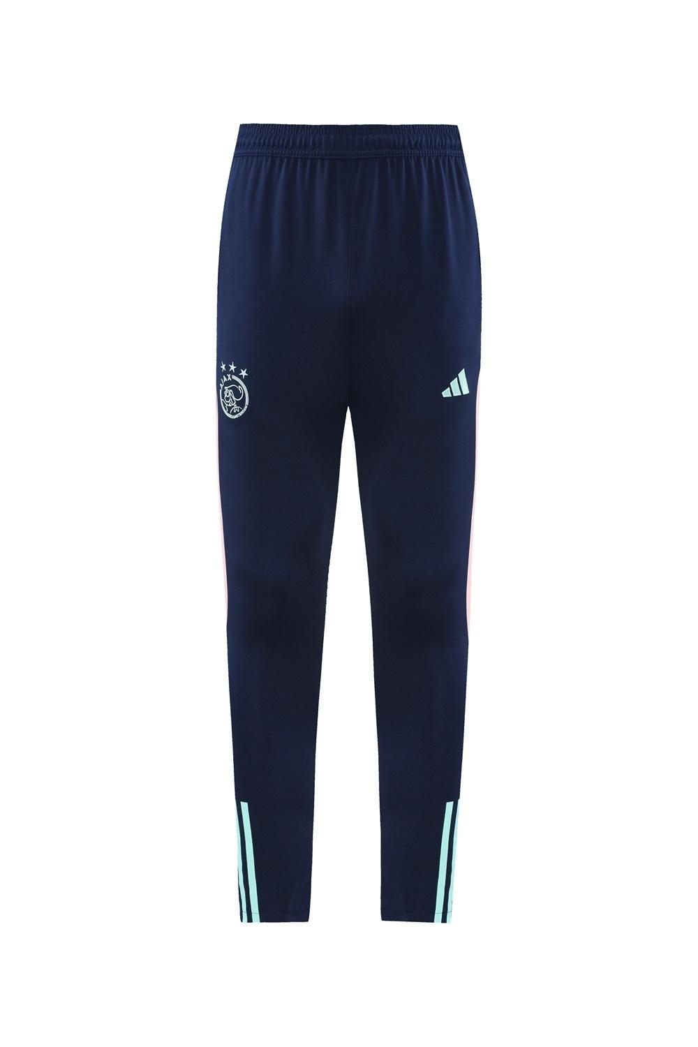 23/24 Ajax White S-2XL Half Zipper Jacket+Long Pants