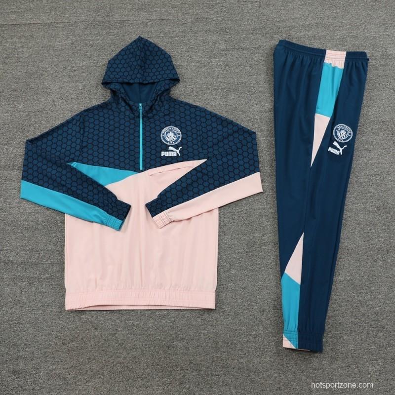 Manchester City Half Zipper Jacket+Long Pants S-2XL