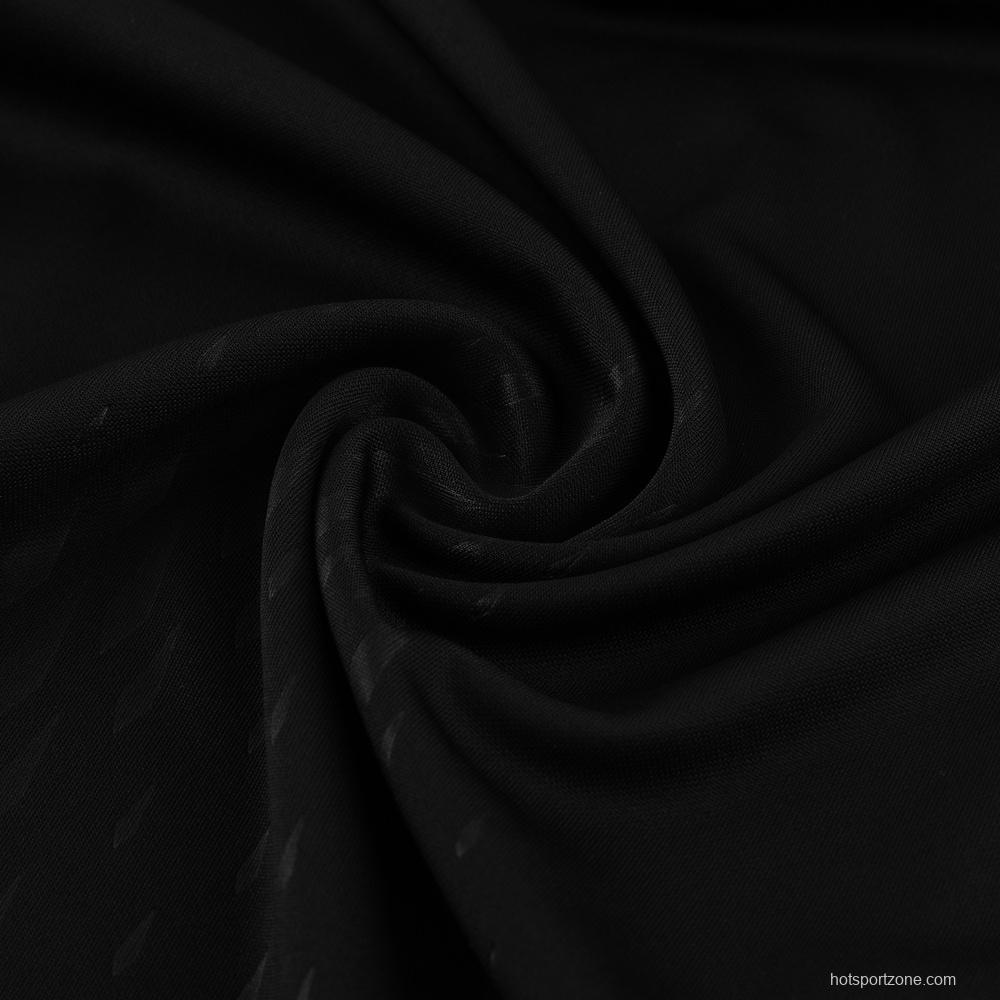 23/24 Arsenal Black S-2XL Half Zipper Jacket+Long Pants