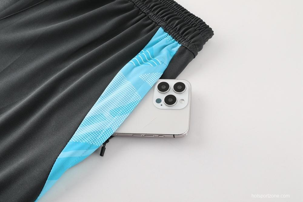 2025 Argentina Dark Gray Short Sleeve+Soccer Shorts