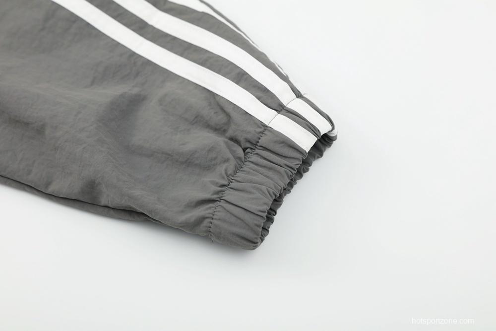 25/26 Real Madrid Grey S-3XL Half Zipper Jacket+Long Pants