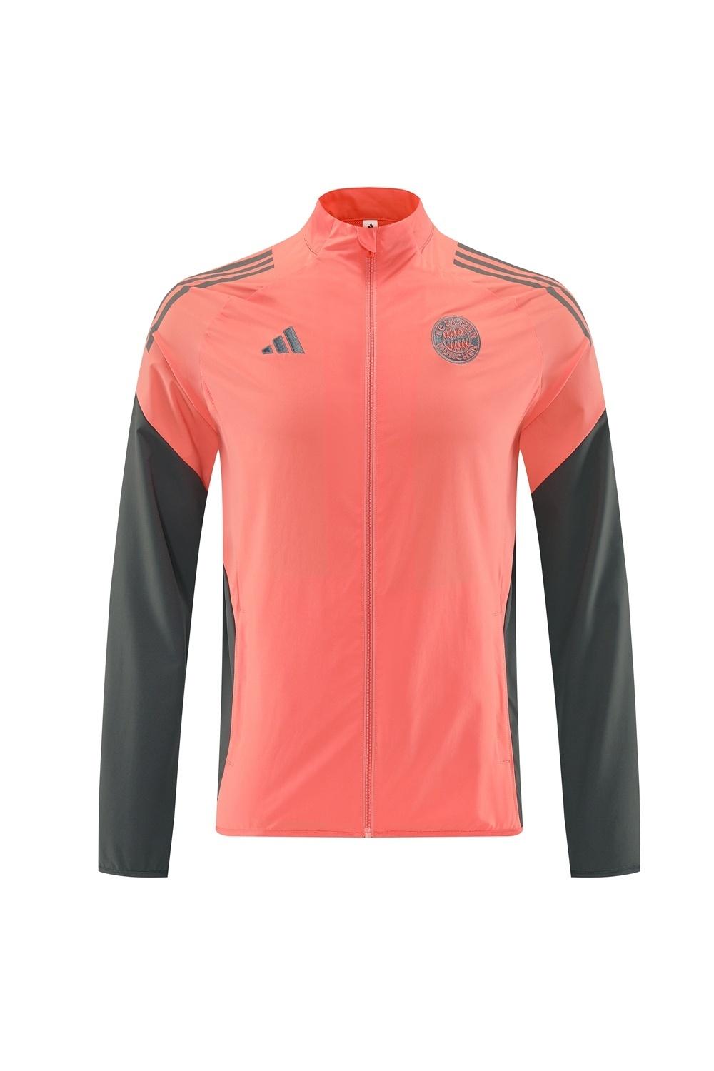 25/26 Bayern Munich Orange S-3XL Half Zipper Jacket+Long Pants