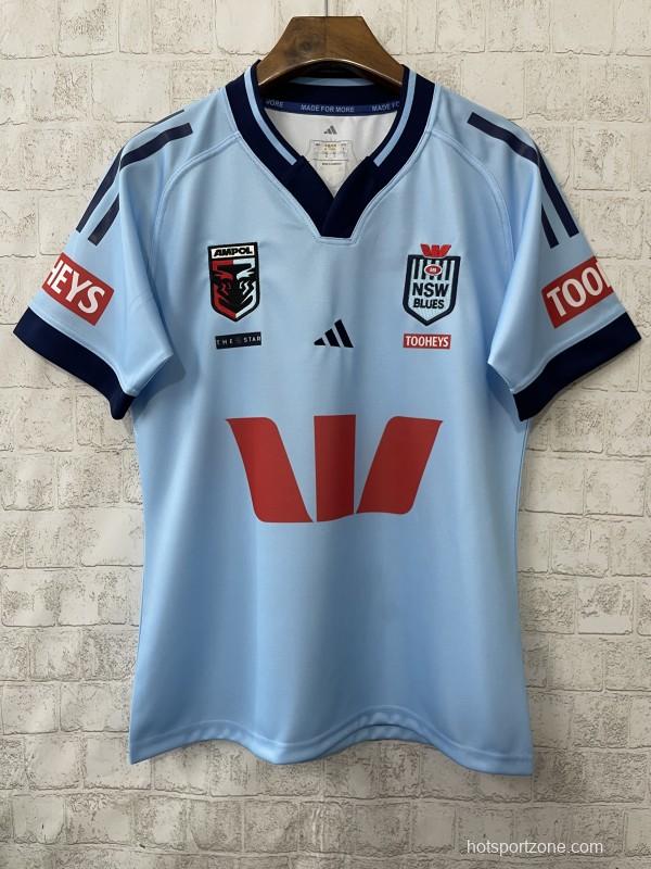 2026 NSW Blues Sky Blue with Navy Trim  Jersey