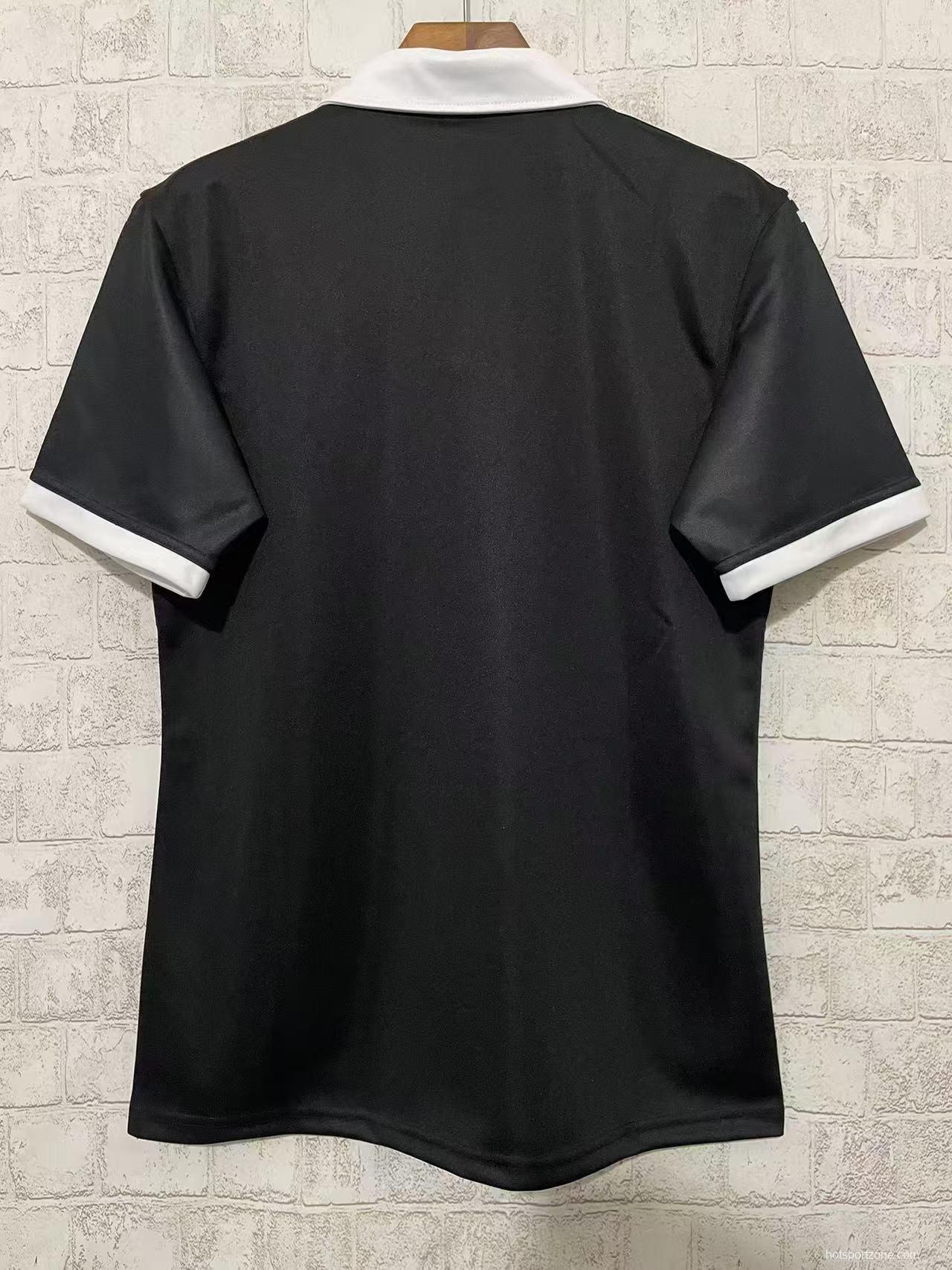 2024 New Zealand Kiwis Black with Checkerboard V Pattern Jersey