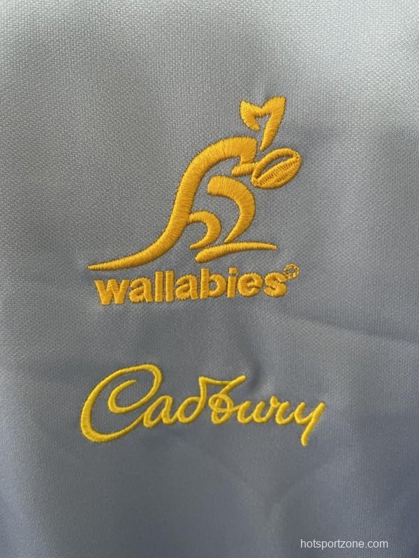 2026 Australia Wallabies Light Blue with Indigenous Art Design Jersey