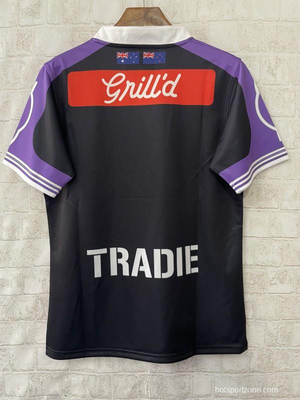 25/26 Melbourne Storm Purple with Black Checkered Chevrons Jersey