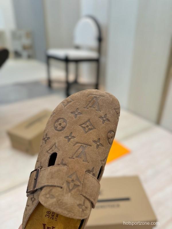 Louis Vuitton Louis Vuitton × BIRKENSTOCK Boston Soft Sole Mule Slippers - KFY00300