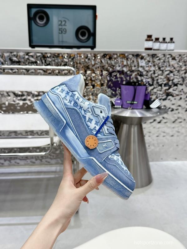 LV LV Trainer Basketball Series Washed Sneakers - LY00430