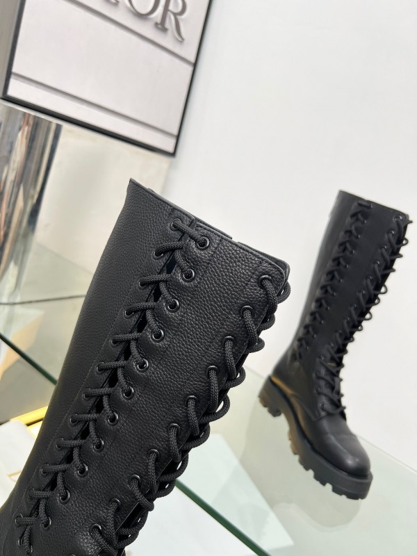 Dior 2025/SS Autumn Winter Boots Retro Work Style Internet Celebrity Boots - LY00460