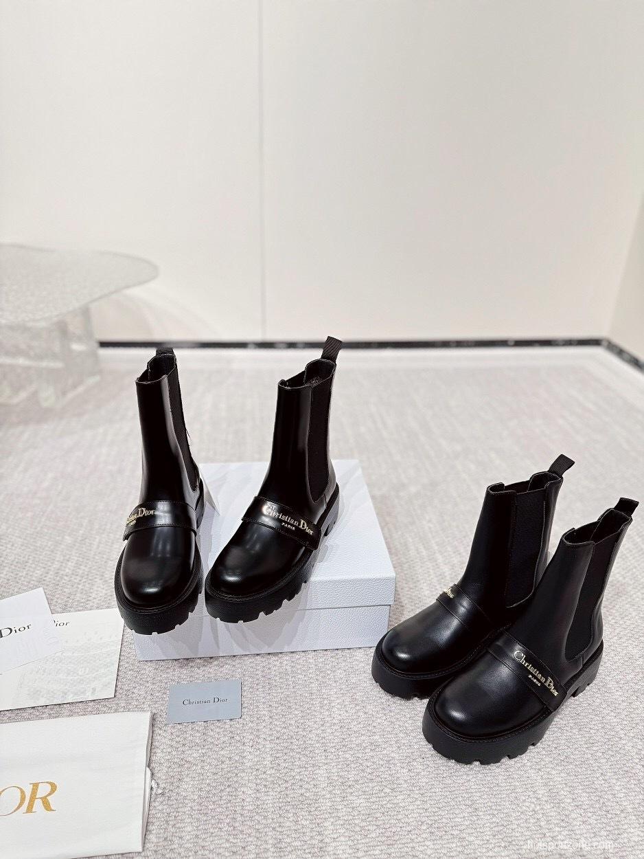 DIOR CHRONO Slip-On Motorcycle Boots - LY00340