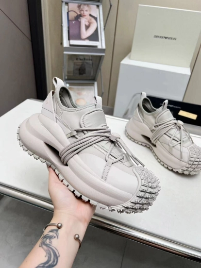 Armani 2025 SS Men's Sneakers with Tire Sole and Drawstring Design - LY00420