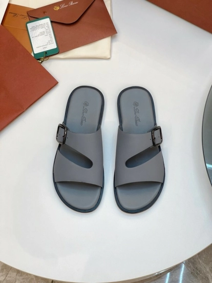 Loro Piana 2025 SS Men's Spring Summer Slippers with High-Quality Stitching and Comfortable Sole - AS00250