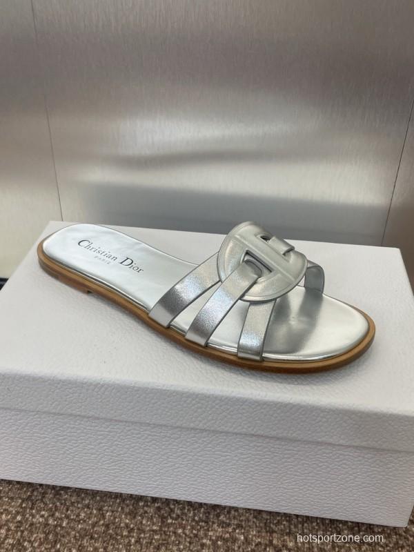 Dior D-Club Jelly Color Hollow Layered Cross Strap Women's Sandals - KFY00280