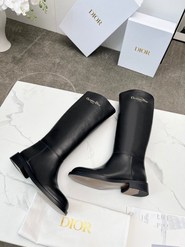 Dior 2025/SS Retro British Style Brogue New Knight Boots - LY00460