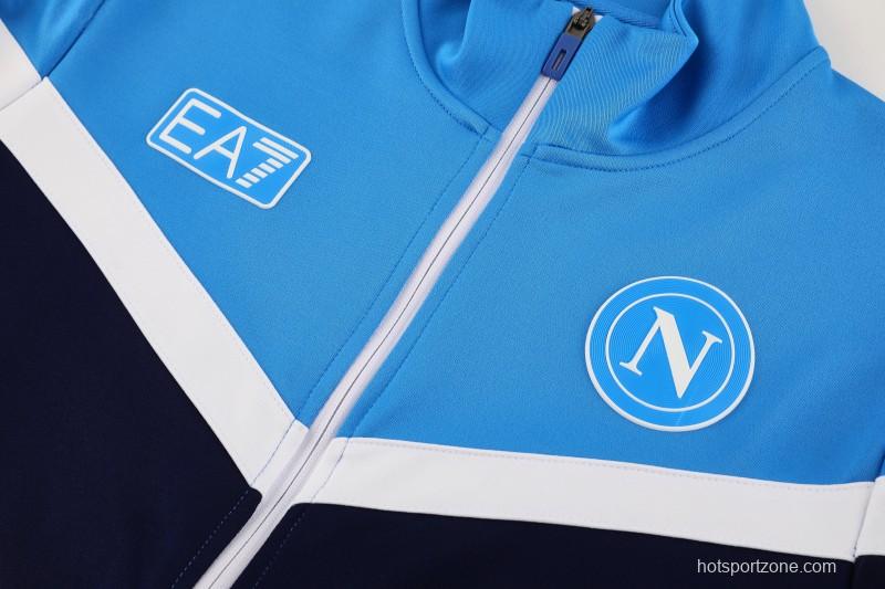 25/26 Napoli Blue/Black Full Zipper Jacket+Long Pants