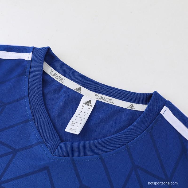 2025 Adidas Royal Blue Full Zipper Jacket+Long Pants
