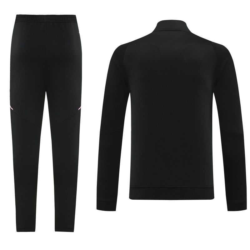 25/26  Juventus Black  Full zipper Jacket Tracksuit+ long pants