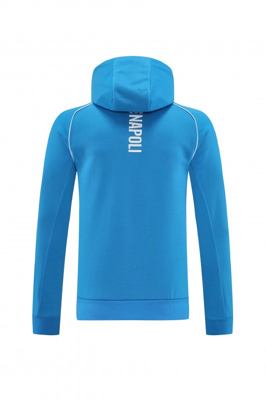 25/26  Napoli Sky Blue  Full zipper Jacket Tracksuit+ long pants