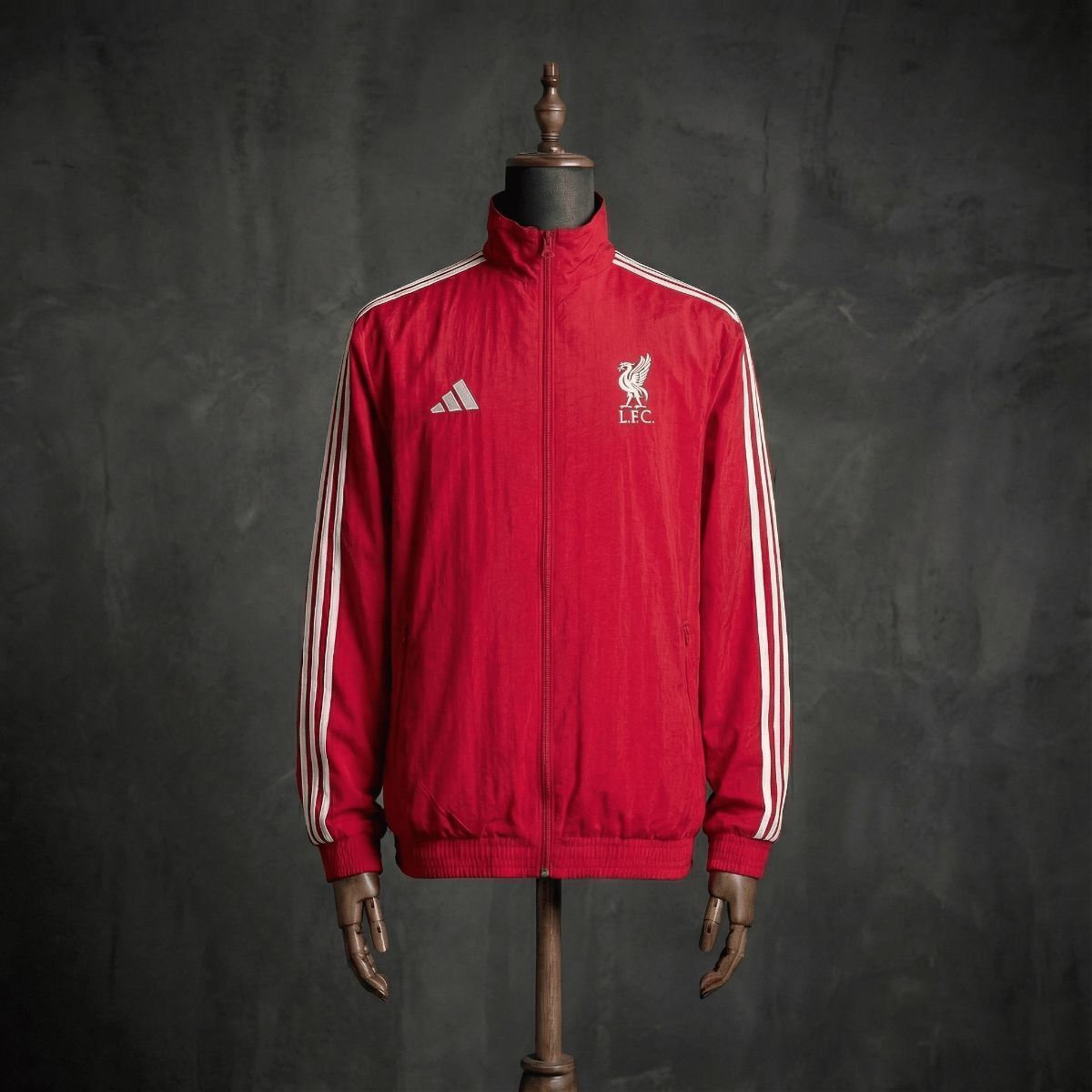 2026 Liverpool Red And White Reversible Full Zipper Jacket