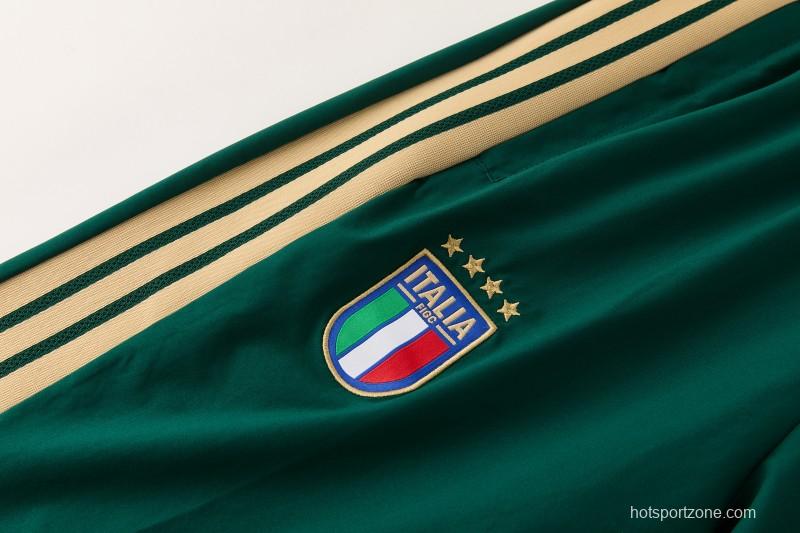 2026 Italy White Hoodie Full Zipper Windbreaker + Long Pants