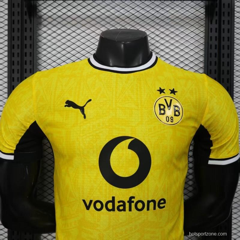 25/26 Player Version Borussia Dortmund Yellow with Black Trim Cup Jersey