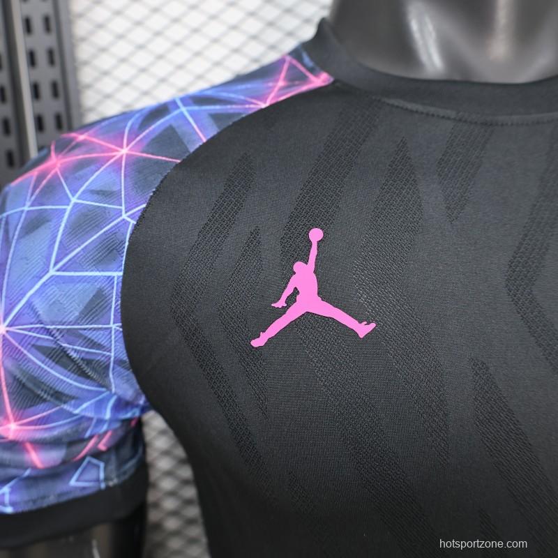 Player Version 25/26 FC Barcelona Black with Neon Geometric Pattern Jersey