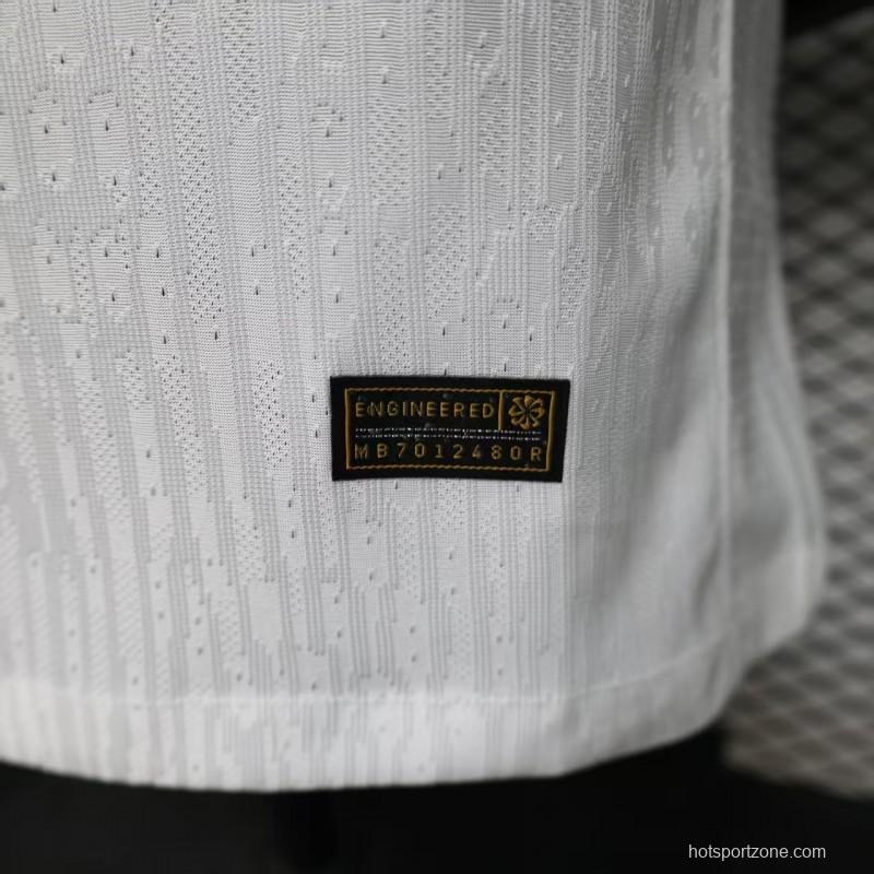 Player Version 26/27 Vasco da Gama Away White with Black Diagonal Sash Jersey