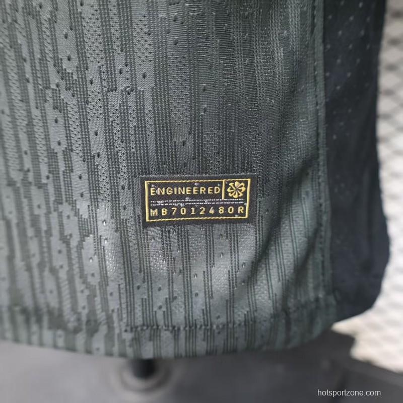 Player Version 26/27 Vasco da Gama Home Black with White Diagonal Sash Jersey