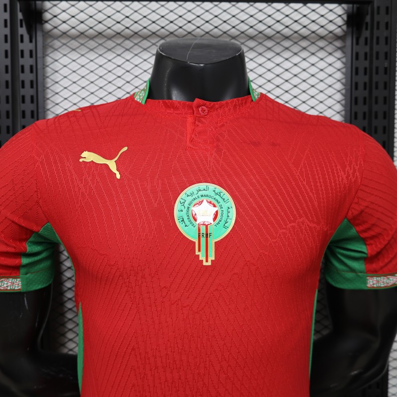 Player Version 26/27 Morocco Red & Green Home Jersey