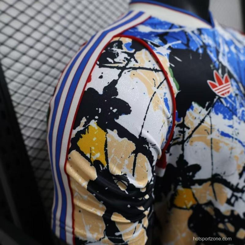 Player Version 26/27 Manchester United Multicolor Paint Splash Art Special Edition Jersey