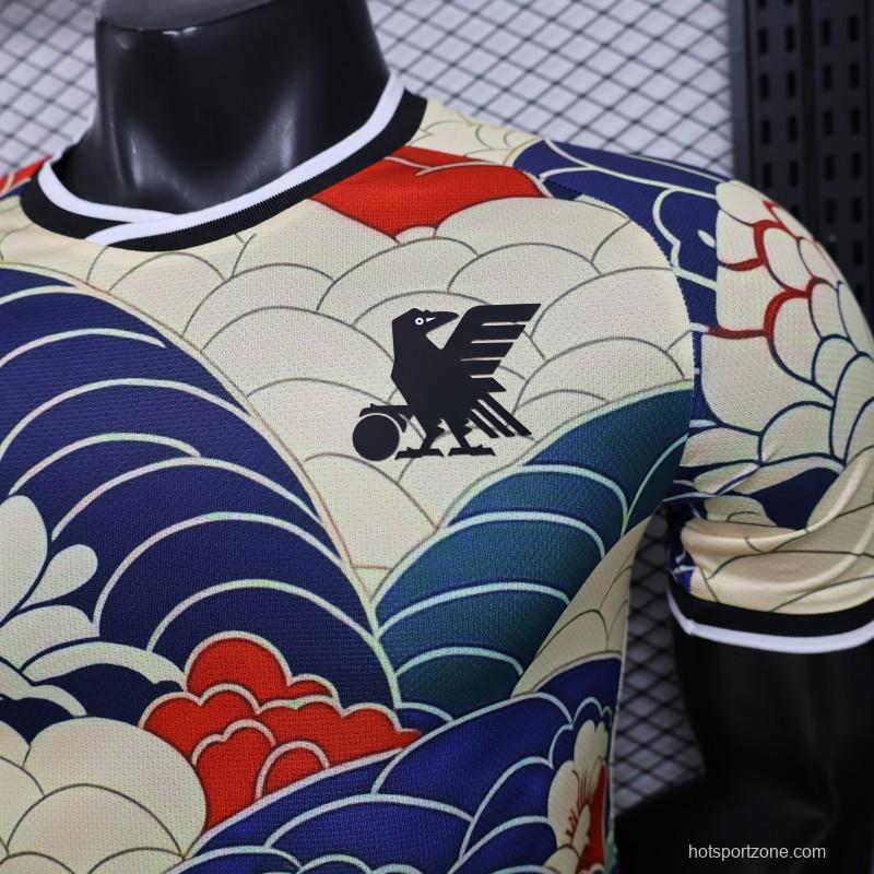 Player Version 2026 Japan Cream with Ukiyo-e Wave  Adidas Originals Special Edition Jersey
