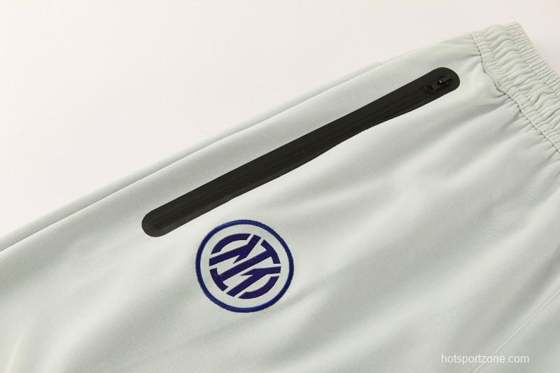 26/27 Inter Milan Light Mint Full Zipper Hooded Tracksuit + Long Pants